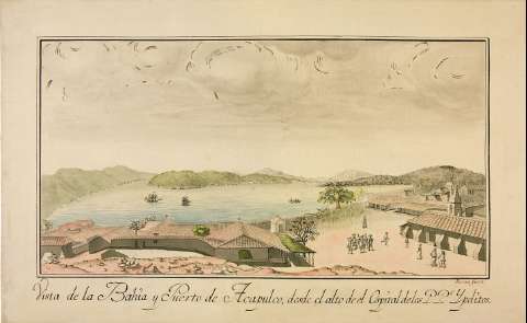 Bahía y puerto de Acapulco (Producción: 1789-1794)