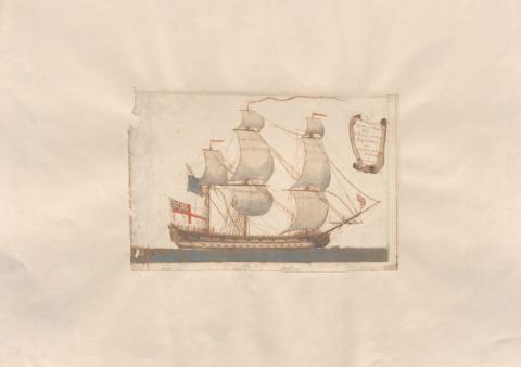 Fragata ó Paquebote de Remos Grande Repetidora... (Producción: entre 1750 y 1760)