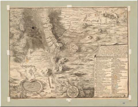 Carta Topografica de Vellotó fino ella Casa de... (1744?)