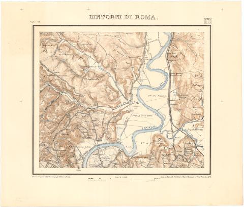 Carta topografica dei Dintorni di Roma  : in 9.... (1876)