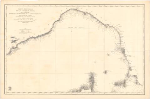 Carta esférica de las costas de Italia  : que... (Año 1859)