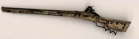 Arcabuz de caza "tschinke" alemán con llave de... (Producción: 1668)